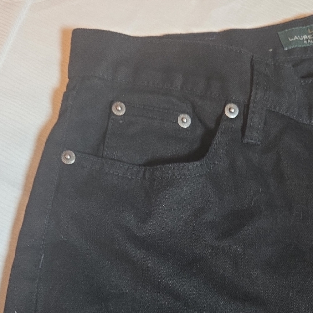 Ralph Lauren Black Denim Trousers - Picture 3 of 8